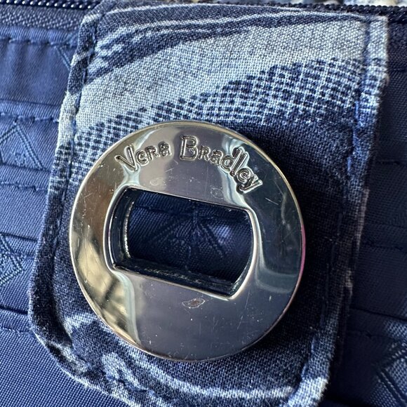 Vera Bradley Quilted Crossbody Bag & Wallet Set In Blue Pattern Retired - Picture 5 of 11